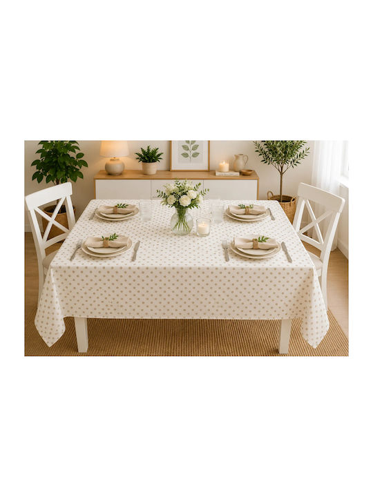 NufJoy Fleckabweisendes Tischtuch Set Heirloom 140x180cm