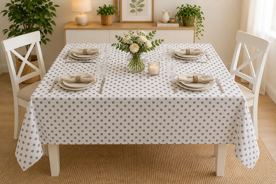 NufJoy Fleckabweisendes Tischtuch Set Blossom 120x160cm