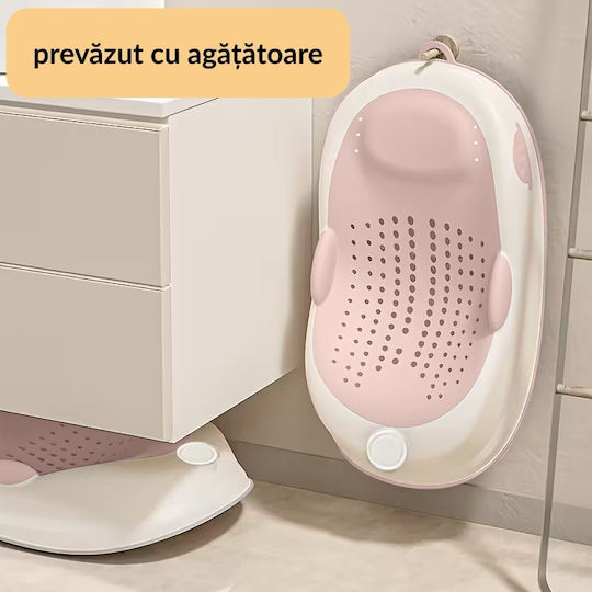 Kidizi Baie pentru bebeluși pliabilă roz