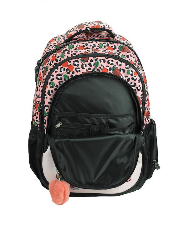 Back Me Up Fashion Bear School Backpack for Elementary with Water Bottle Holder Multicolour 40L 30 x 28 x 48cm