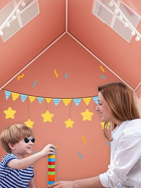 ikonka Children's Play Tent Little House Orange