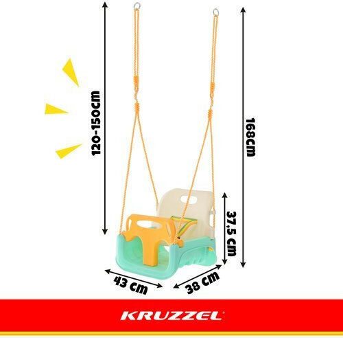 Kruzzel Kruzzel Aufhängen Kinder Schaukel Für 6+ Monate Grüne