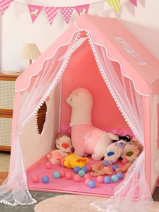 ikonka Children's Play Tent Little House Orange