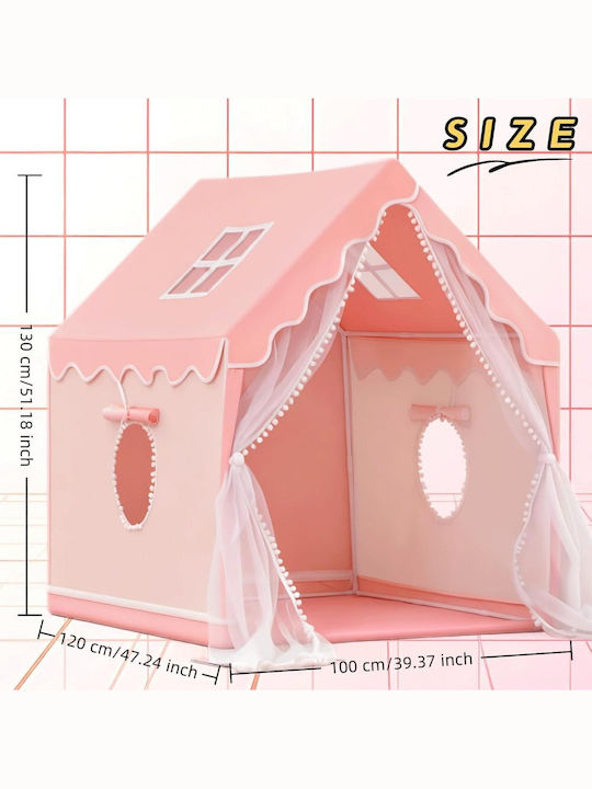 ikonka Children's Play Tent Little House Orange