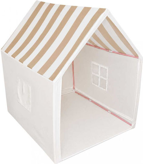 ikonka Play Tent Little House Beige for 3 Years and Up
