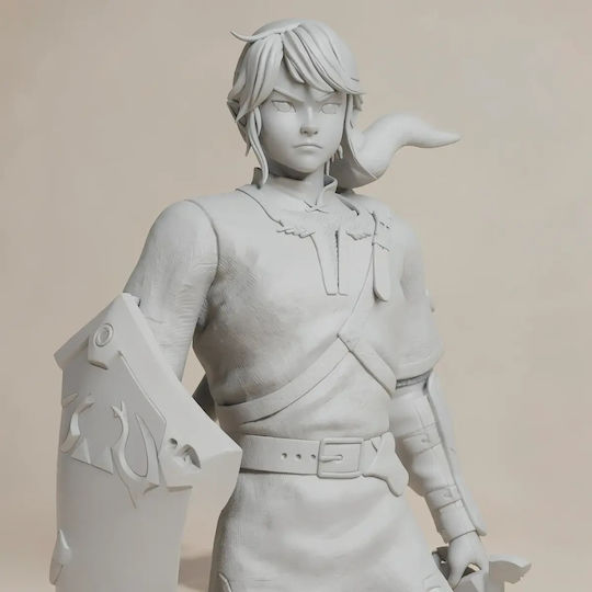 Άβαφη 3d Sammelbare Figur Link Stand Auf Basis 129mm Bemalen Diy Geschenk Farben 30 Cm 1:6
