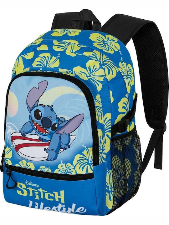 Σχολικό Σετ Τσάντα Πλάτης Stitch Lifestyle Adaptable + Κασετίνα Βαρελάκι