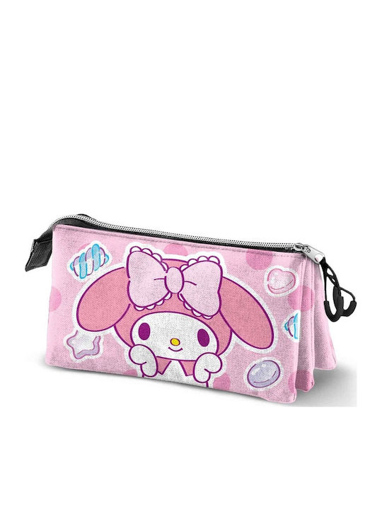 Σχολικό Σετ Τσάντα Πλάτης Hello Kitty My Melody + Κασετίνα Τριπλή