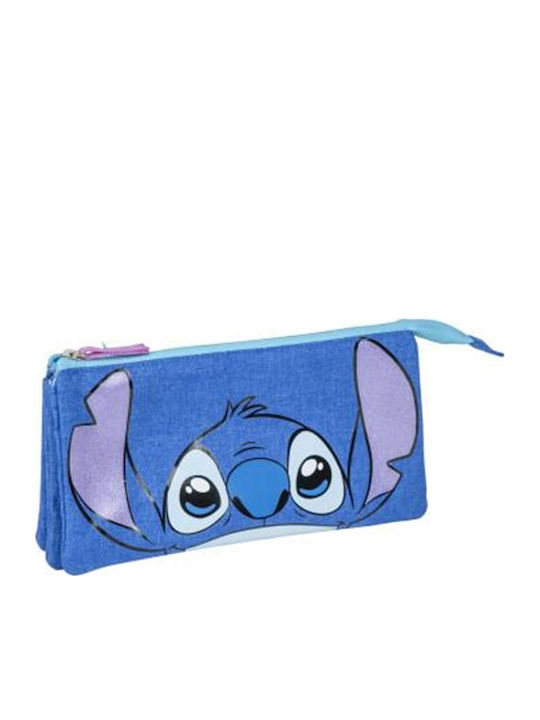 Schulranzen Set Rucksack Lilo and Stitch Kisses Rote + Dreifach Etui