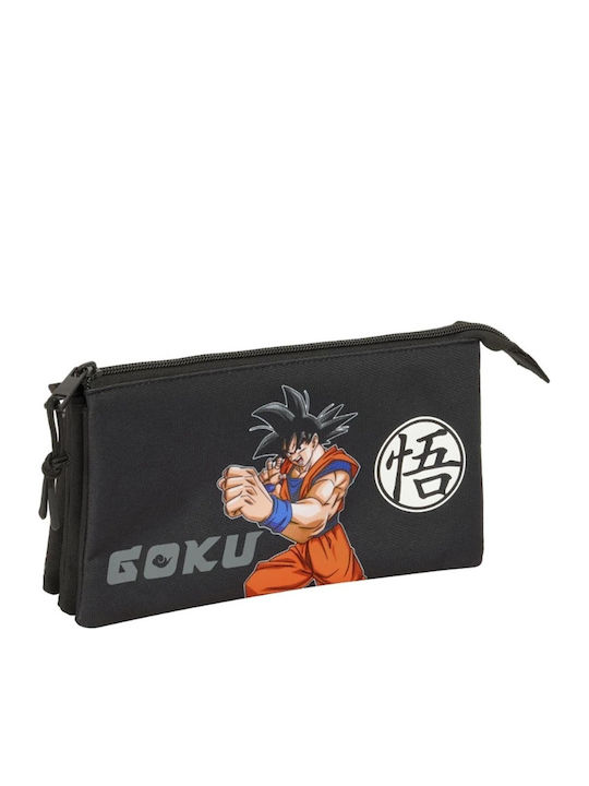 School Bag Set Backpack Dragon Ball Goku Foodie Brown Plus Triple Pencil Case