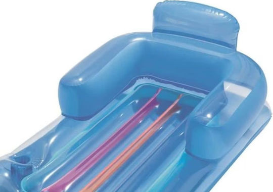Aufblasbare Pool-Luftmatratze Sessel 160 x 85 cm mit Griffen Blau
