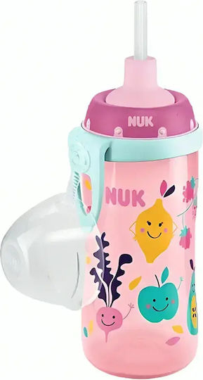 Nuk First Choice Образователно Биберонче от Силикон Розово за 12m+ 300ml