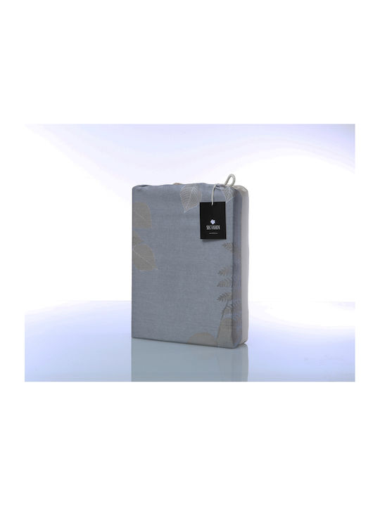 Silk Fashion Bed Sheet Set With 2 Pillowcases Super King Size With Rubber Hugger 160x200+40cm Pureline 3 Pieces