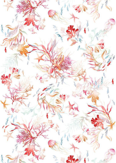 Tessitura Toscana Telerie Linen Tablecloth Ondiva Λευκό 85x85εκ.
