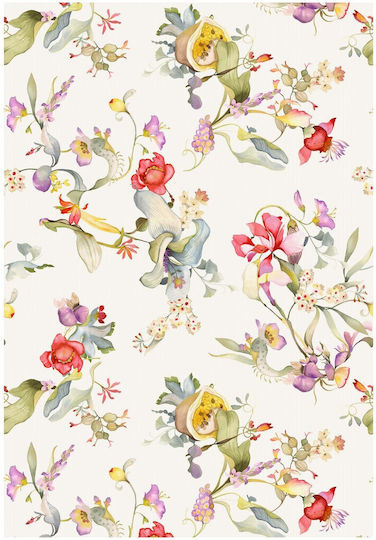 Tessitura Toscana Telerie Cotton Tablecloth Onirica Πορτοκαλί 85x85εκ.