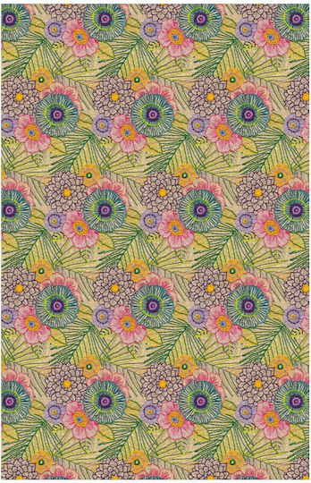 Tessitura Toscana Telerie Τραπεζομάντηλο Βαμβακερό Cotton Tablecloth Dalia Tovaglia Πορτοκαλί 85x85εκ.