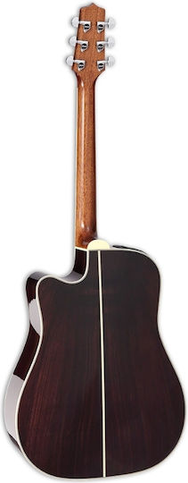 Takamine Dreadnought Полуакустична китара Cutaway Natural / Spruce