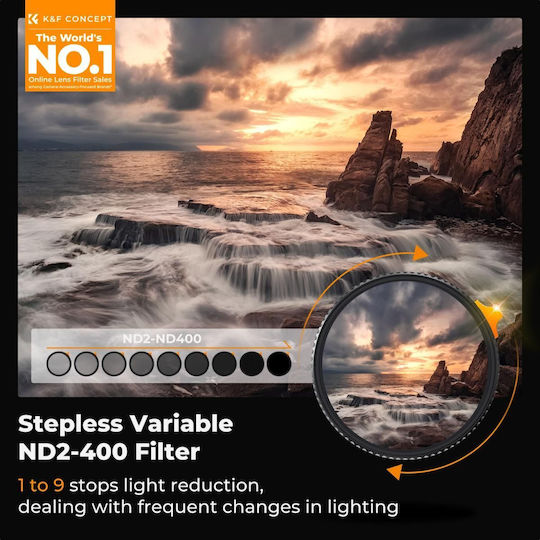 K&F Concept K&F ND Filter 77mm Diameter for Camera Lenses