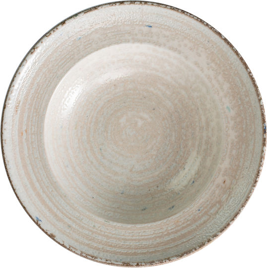 Fine Servierplatte aus Porzellan Braune mit Durchmesser 20cm 6 Stück