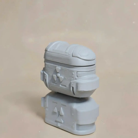 Άβαφη 3d Sammelbare Figur Basic Hazmat Suit Airpod Case Holder Basis Diy Δώρο Χρώματα 20 Cm 1:8