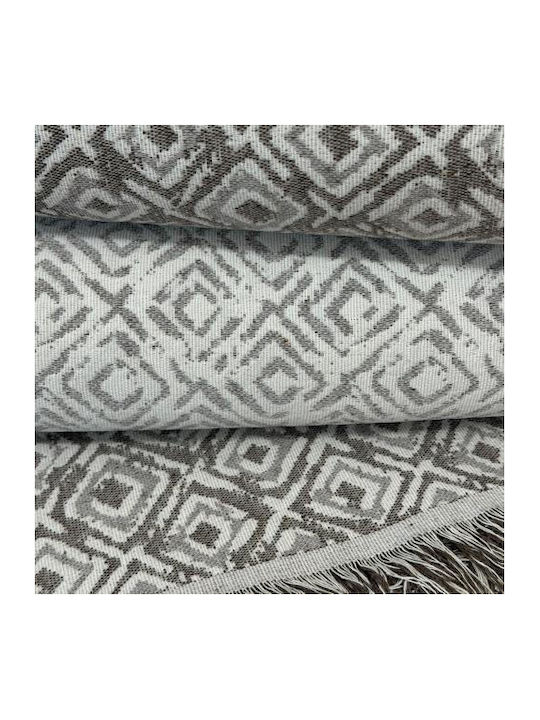 Linea Home Regina Armchair Throw 180x160cm Mocha