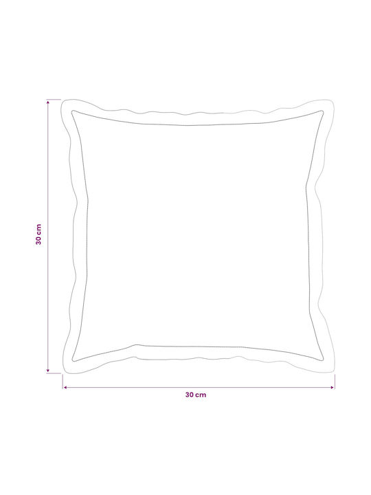 vidaXL Калъф За Възглавница Кафяв 30x30см