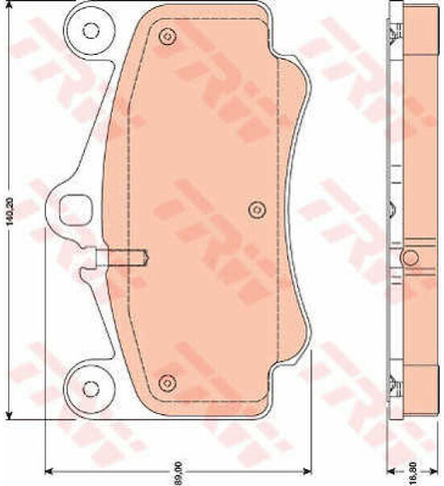 Trw Gdb1778 Brake Pad Set Disc Brake