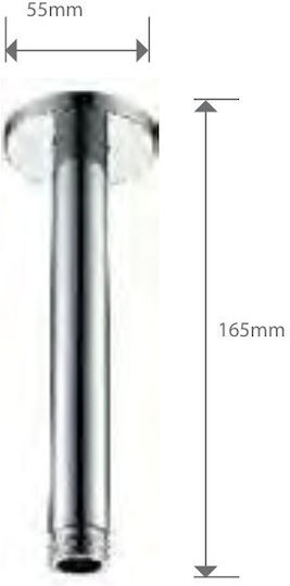 Imex Btr006/bl Mat Λευκά 16,5cm Duscharm-Verlängerung