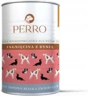 Perro Nasses Hundefutter mit Lamm, Kürbis, Fleisch, Leber und Lachs 12x400gr