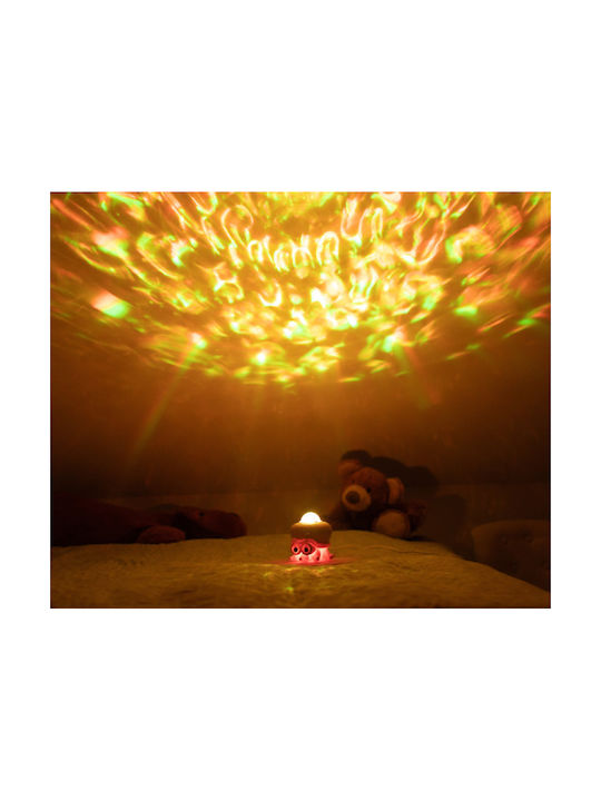 Octopus Kinder Tischlampe Projektor mit Farbwechsel 13,6x12,2x12,2cm