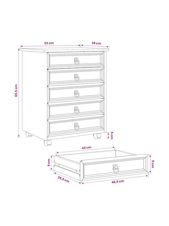 Boden Küchenschrank Braun 53x39x65,5cm