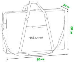 Zfish Aquacore L Sitzbett Tasche 95 X 60 X 20 Cm Grüne Farbe