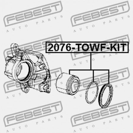Front Brake Caliper Piston Repair Jeep Grand Cherokee Iii 2004-2010 68003698ab