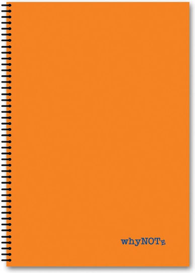 WhyNote Σπιράλ Τετράδιο Ριγέ Α4 2 Θεμάτων Colors (Διάφορα Σχέδια)