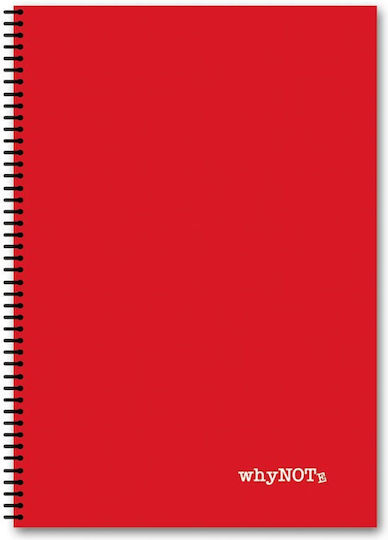 WhyNote Spirale Schulfachheft Geregelt A4 3 Themen Farben Verschiedene Designs