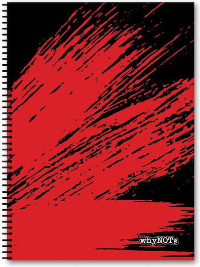 WhyNote Spirale Schulfachheft Geregelt A4 4 Themen Abstrakt Verschiedene Designs