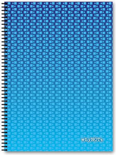 WhyNote Σπιράλ Τετράδιο Ριγέ Α4 3 Θεμάτων Pattern (Διάφορα Σχέδια)