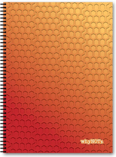 WhyNote Σπιράλ Τετράδιο Ριγέ Α4 3 Θεμάτων Pattern (Διάφορα Σχέδια)