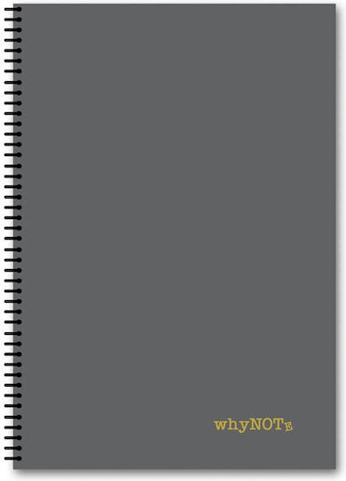 WhyNote Spiral Ruled B5 Notebook 3 Subjects Colors (Miscellaneous Designs)