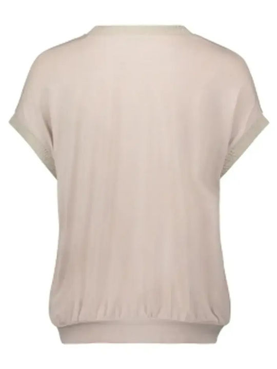 Γυναικείο Crop Top Σατέν με V Λαιμόκοψη Soft Λαμψη