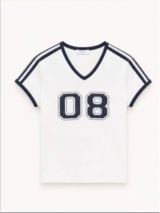 Damen T-shirt Weiß