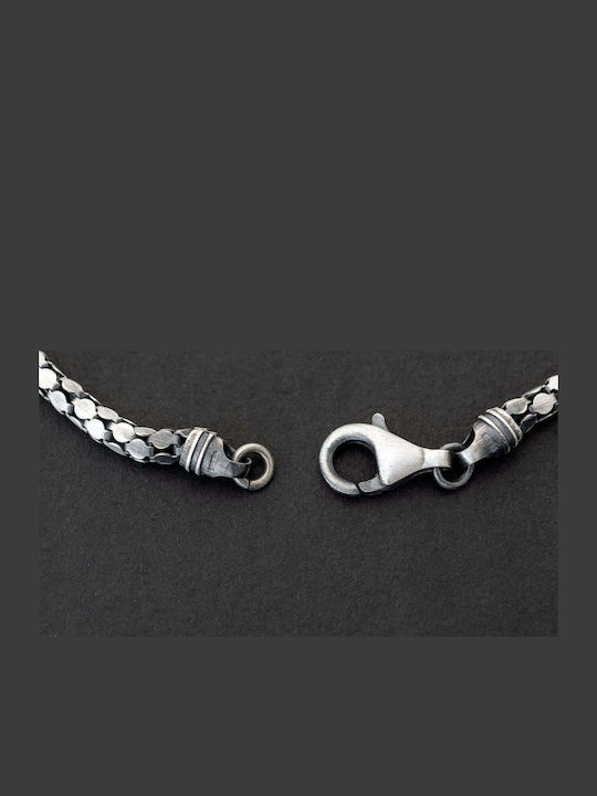 Men's Bracelet Chain Discs Handmade Silver 925 18cm