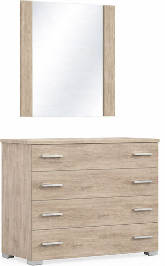 Sarris Wall Mirror with Wooden Frame 75x90cm