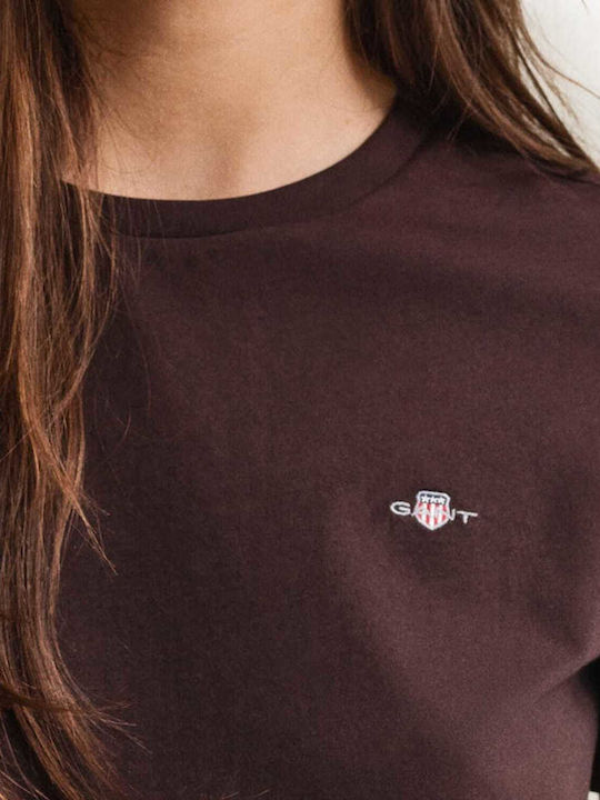 Damen Bluse Baumwolle mit Spaghetti-Träger Geprüft Braun