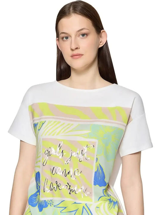 Γυναικείο Crop T-shirt Τροπικο
