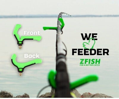 Zfish Side Butt Rest Feeder Rod Support Back Zf-2444 Green Black