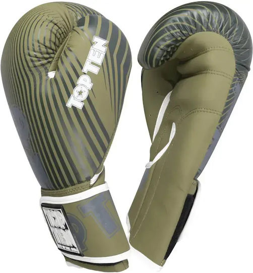 Top Ten 22195 10oz Green Boxing Gloves Competition Green