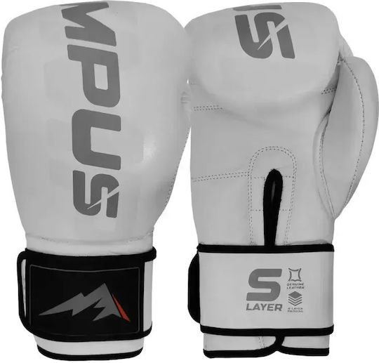 Olympus Sport 401035V.10oz.Black Boxing Gloves Leather for Competition Black