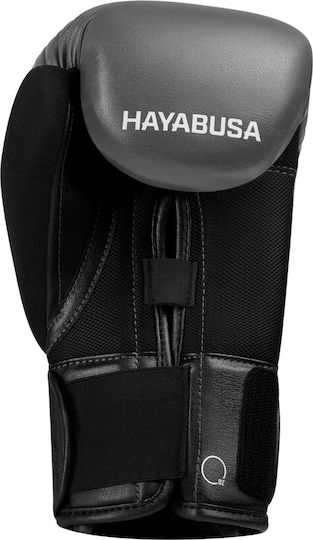 Hayabusa Γάντια Πυγμαχίας Δερμάτινα για Αγώνα Γκρι