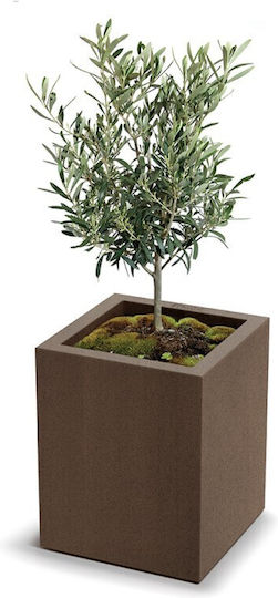 Ethick Kunststoff Blumentopf Cortenstahl 30x29x78cm